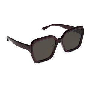 NEW DIFF women's sloane sunglasses in aubergine + grey